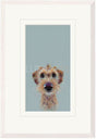 scruff framed print by artist nicky litchfield