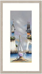 ship in a bottle framed print by artist gary walton