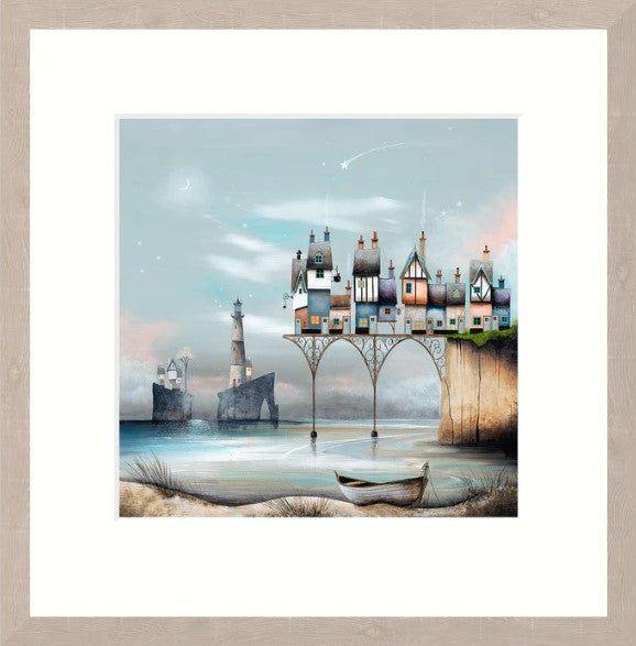 shooting star pier framed print by artist gay walton