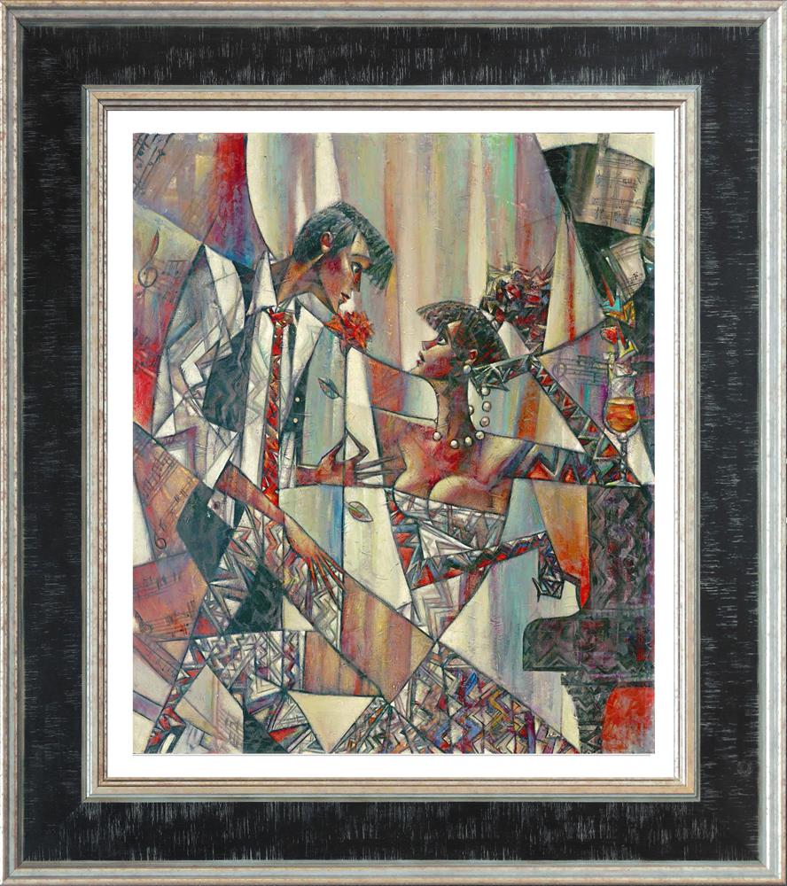 silent note small framed print by artist andrei protsouk