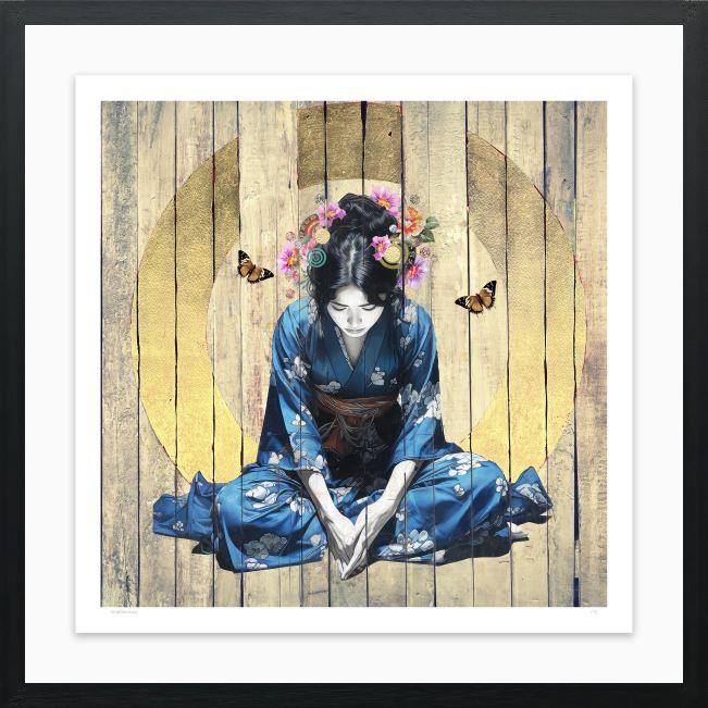 small sanctuary framed print by artist the trunk of funk