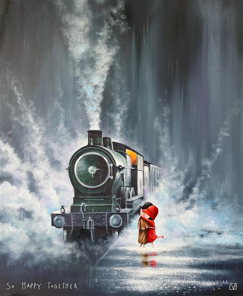 so happy together unframed board only print by artist michael abrams