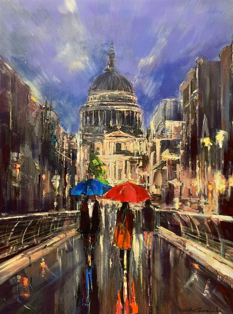 st pauls city stroll print by artist ewa czarniecka