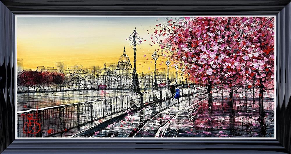 stroll with me framed original by artist nigel cooke