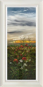 sunlit serenity framed print by artist kimberley harris