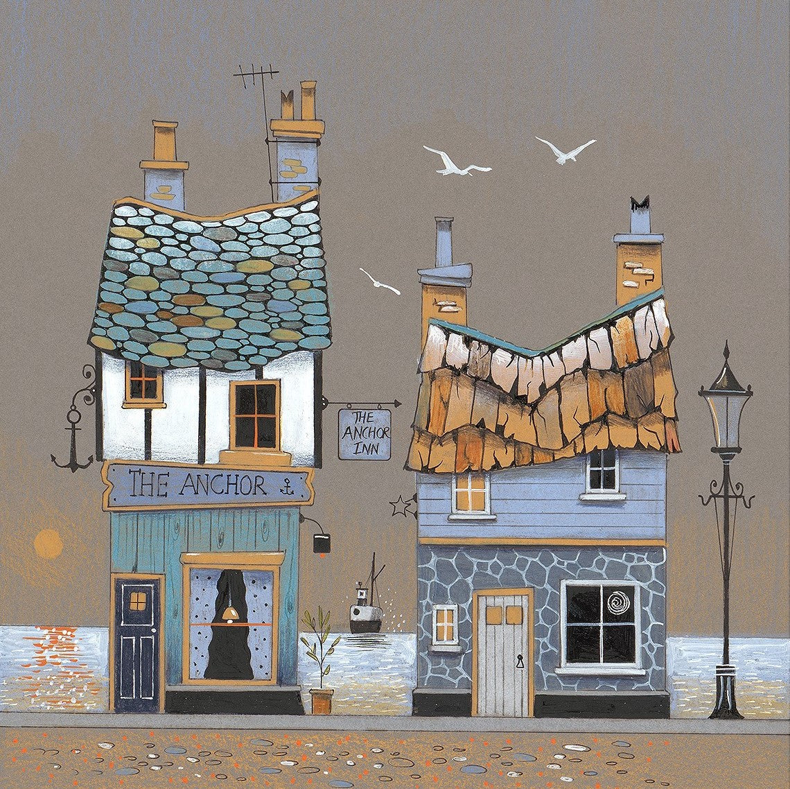 the anchor inn print by artist gary walton