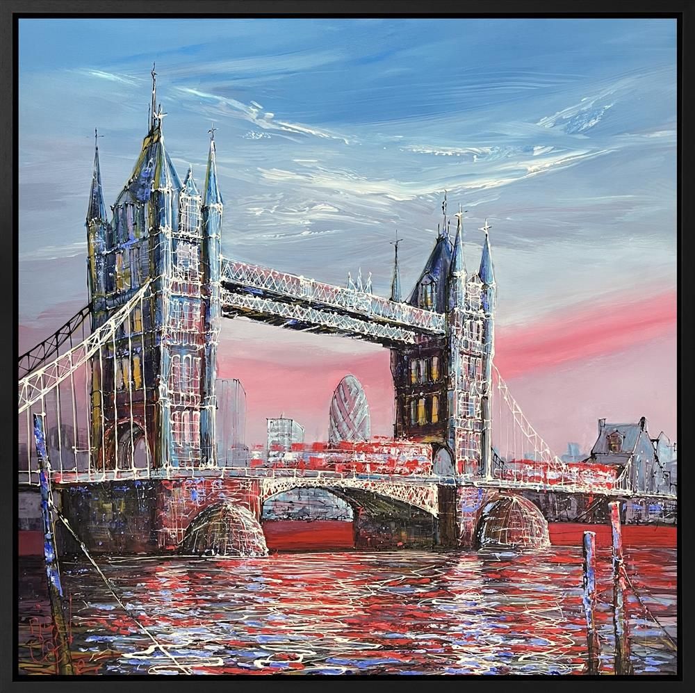 The city of london framed print by artist nigel cooke