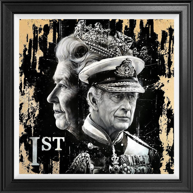 the crown framed print by artist ben jeffery