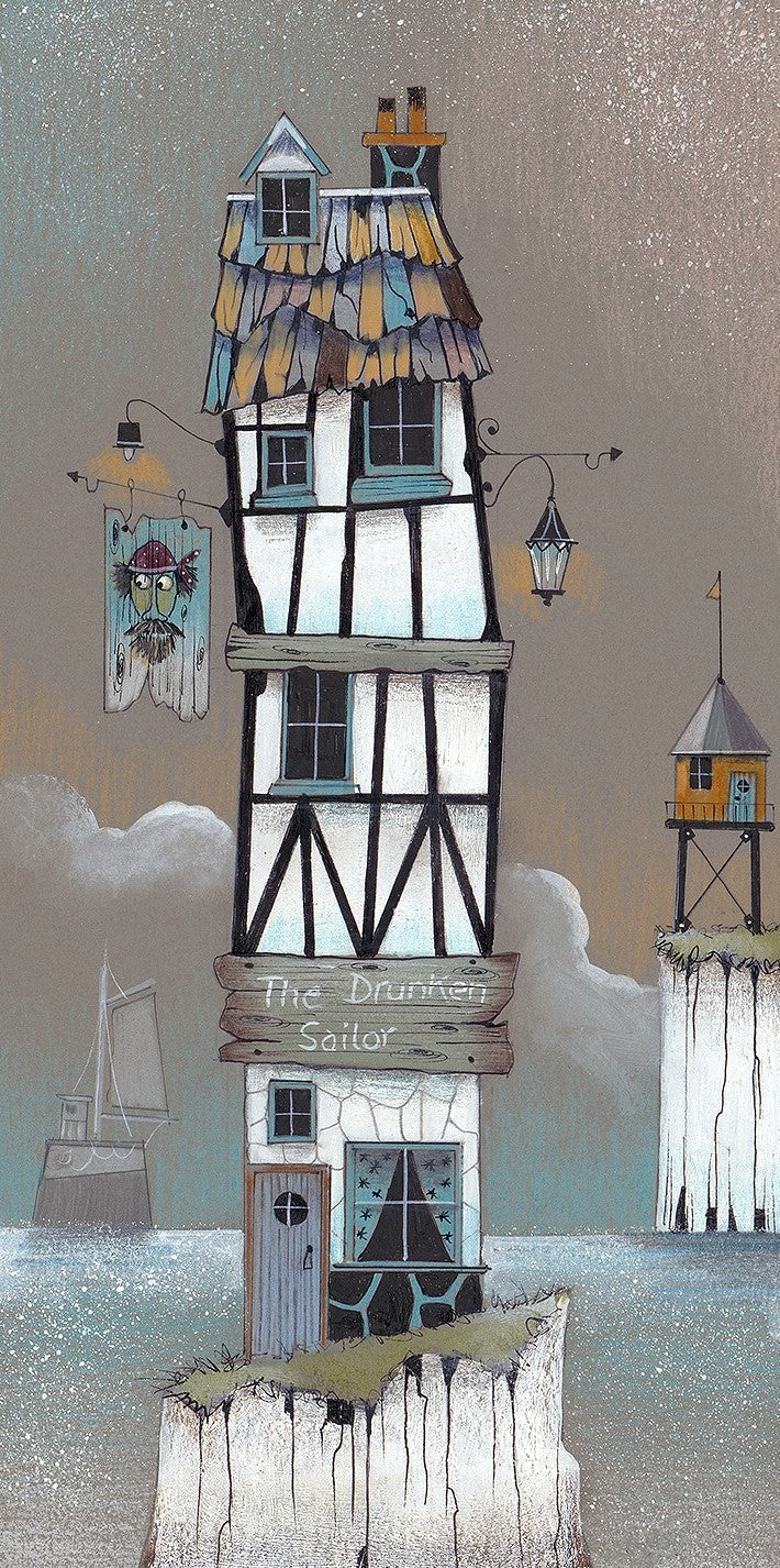 the drunken sailor print by artist gary walton