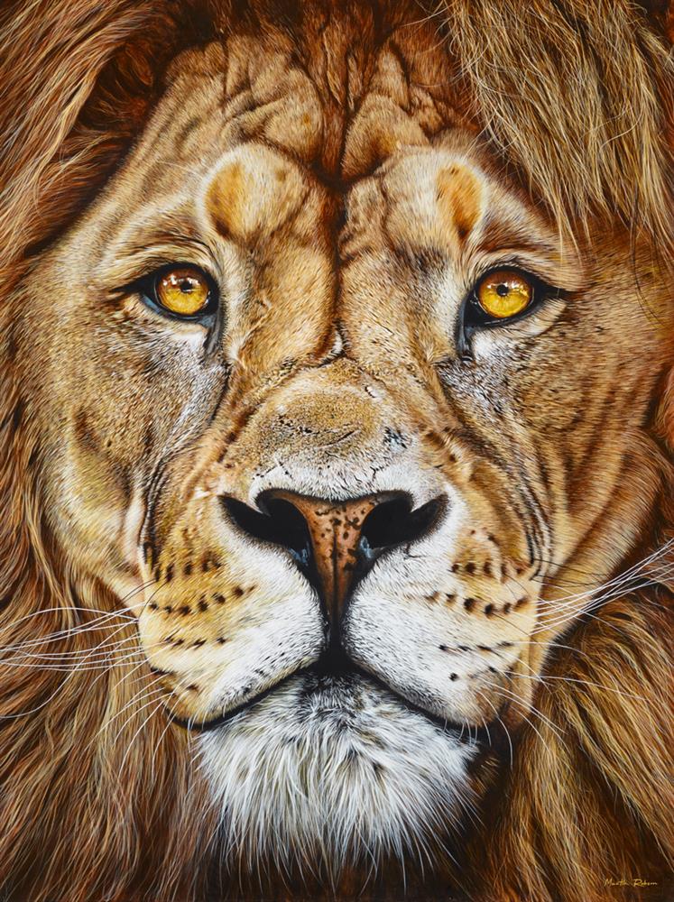 the king framed print by artist martin robson