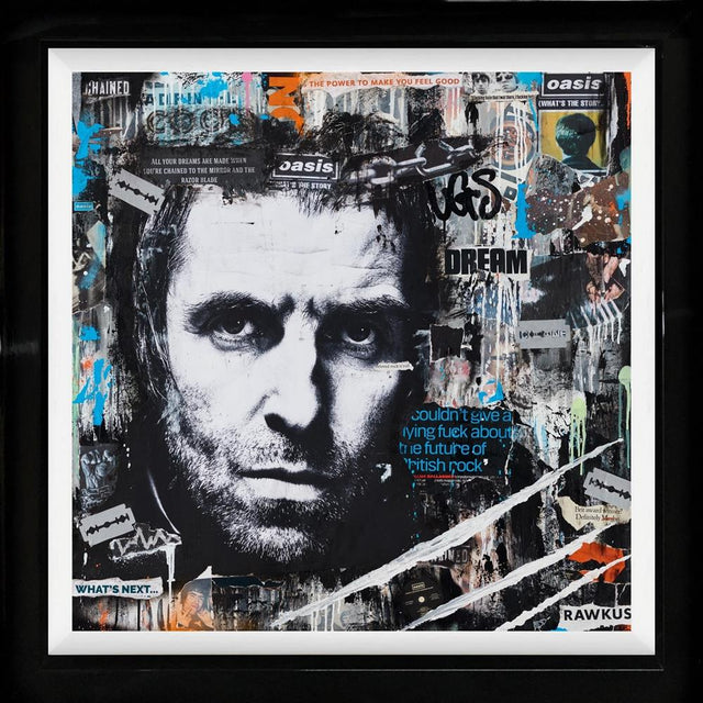 the mirror and the razor blade framed print by artist anna cher