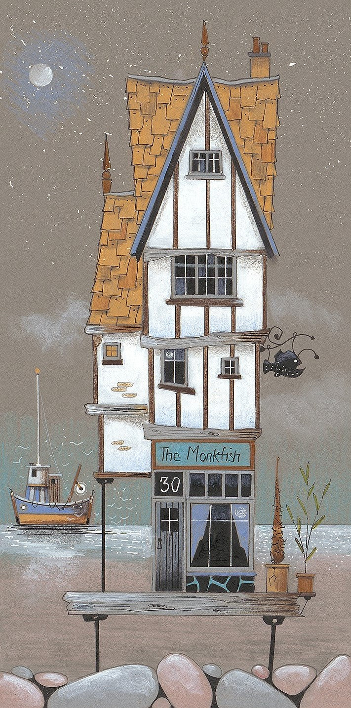 the monkfish print by artist gary walton