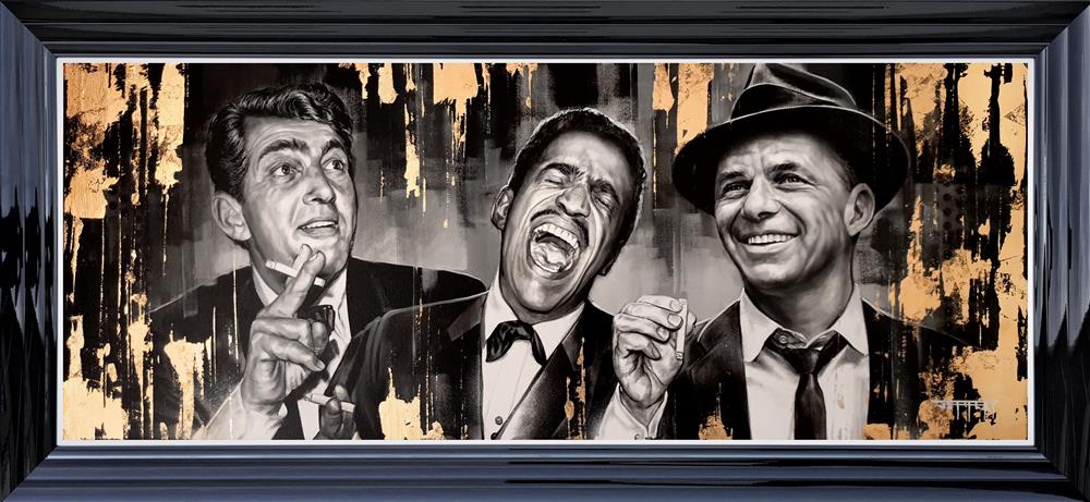 the rat pack framed print by artist ben jeffery