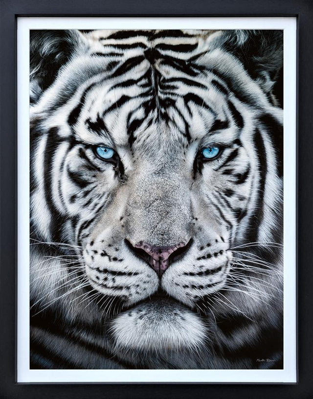 the silent warrior deluxe framed print by artist martin robson