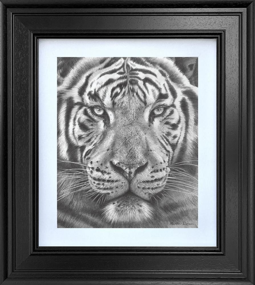 The Silent Warrior study framed print by artist martin robson