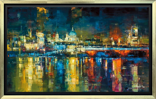the view from the southbank framed print by benoit havard