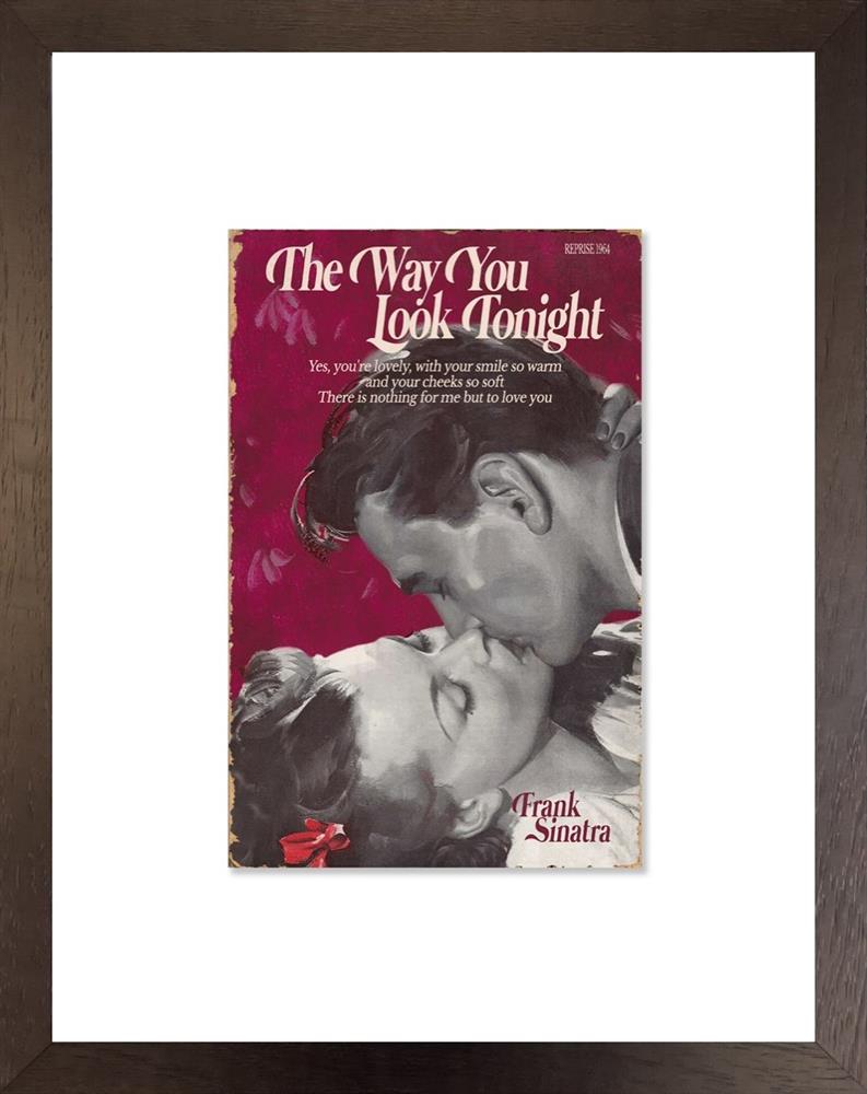 the way you look tonight songbook framed print by artist linda charles
