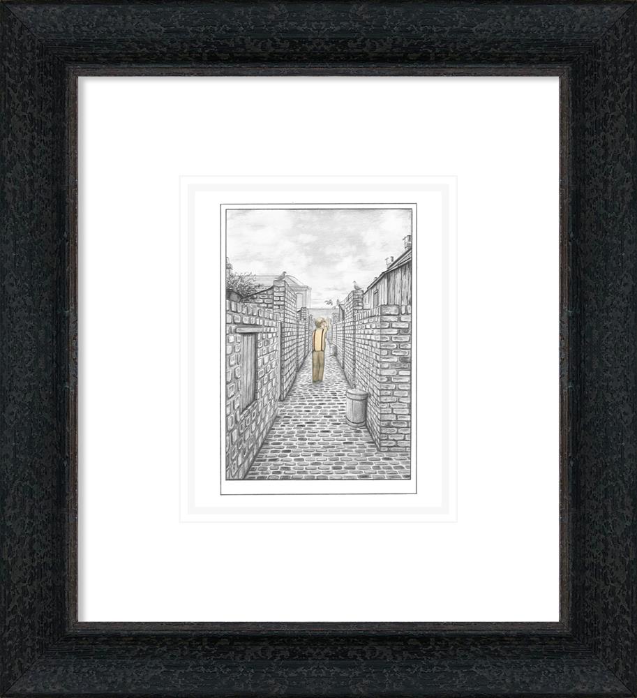 they always come home sketch framed print by artist leigh lambert