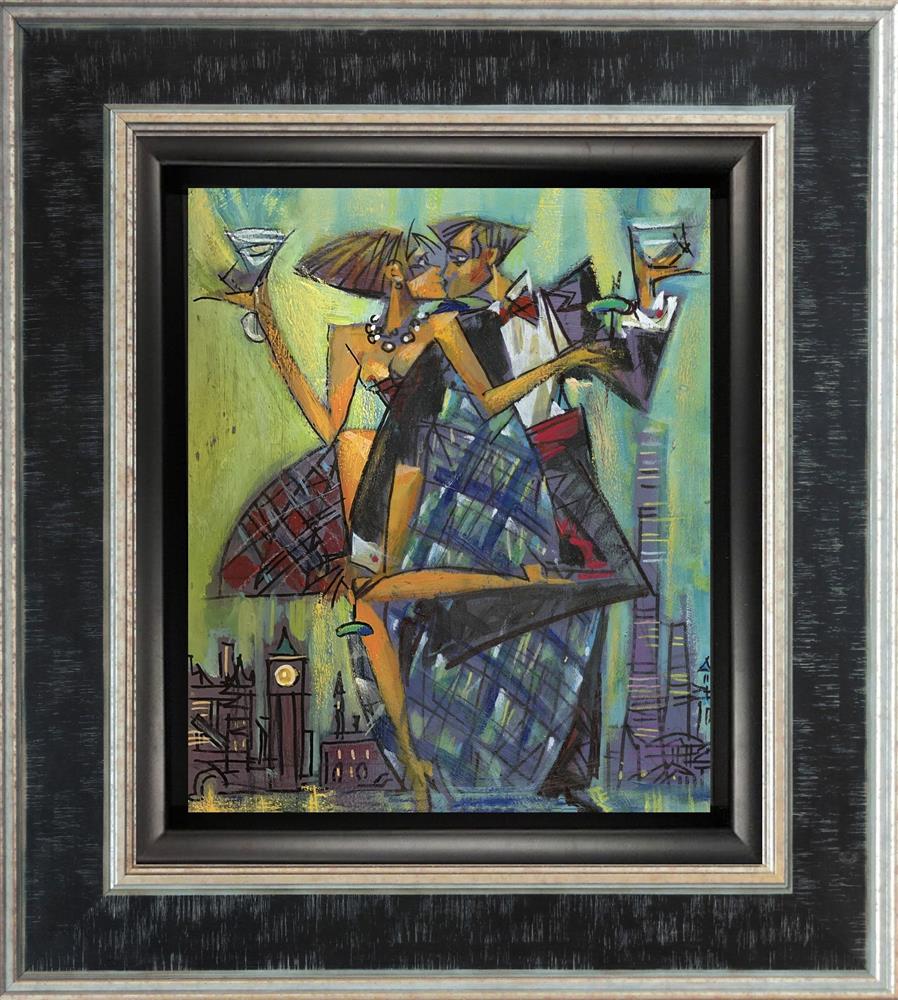 towering romance framed print by artist andrei protsouk