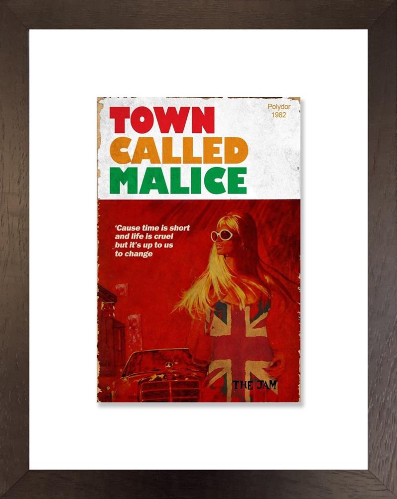 town called malice songbook framed print by artist linda charles