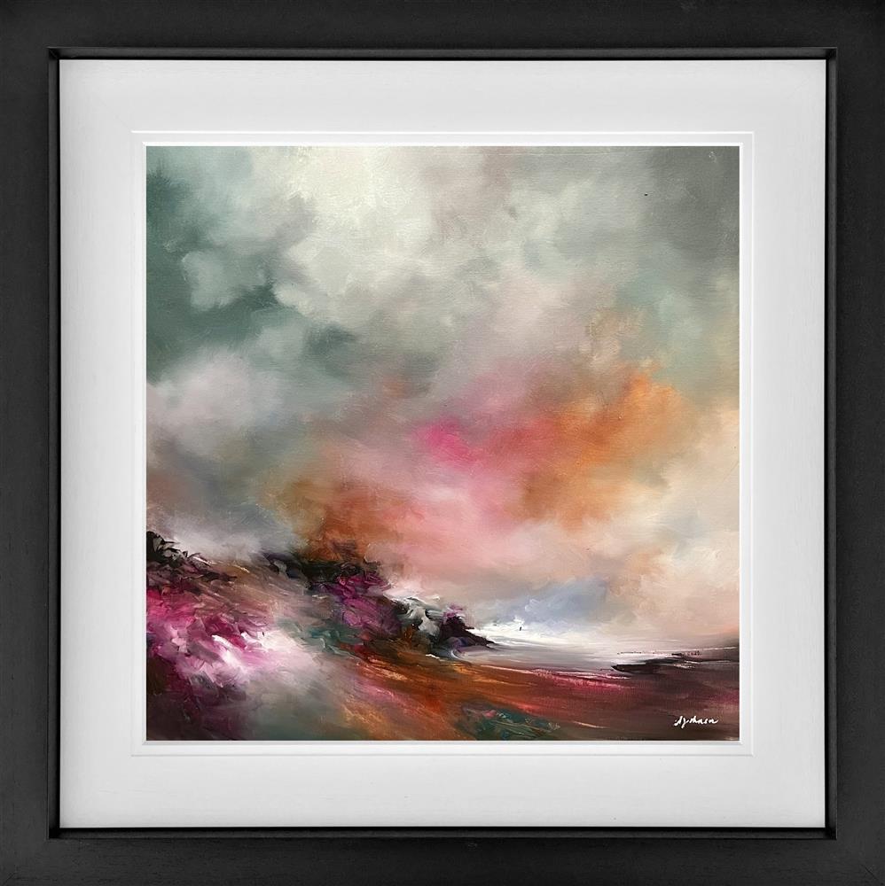 transcending flame framed print by artist alison johnson