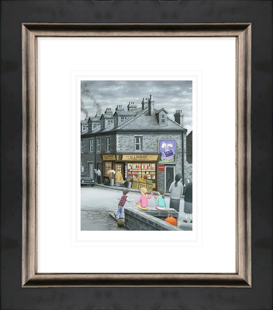 twos company framed paper print by artist leigh lambert