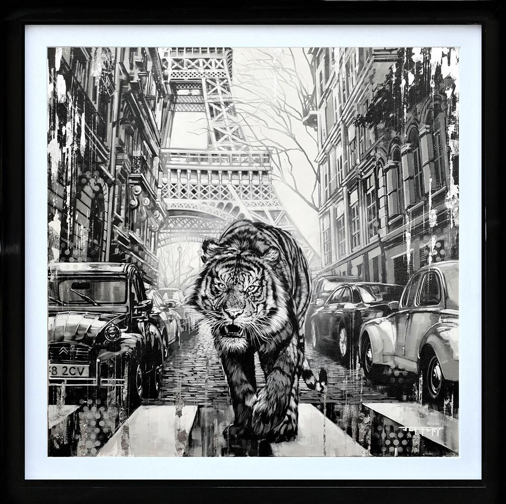 urban hunter framed deluxe print by artist ben jeffery