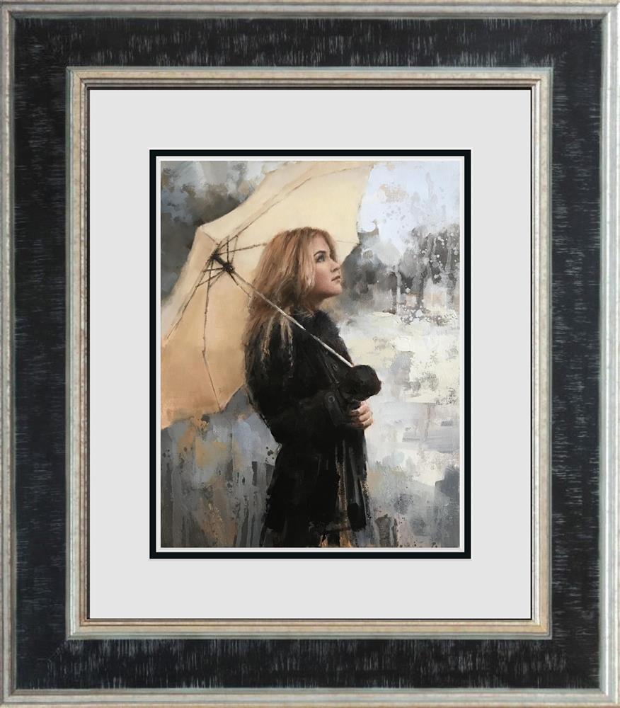 vanilla snowdrop framed print by artist tony hinchliffe