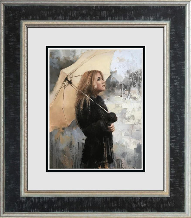 vanilla snowdrop framed print by artist tony hinchliffe