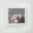 vase of pink roses original framed by artist neil carroll