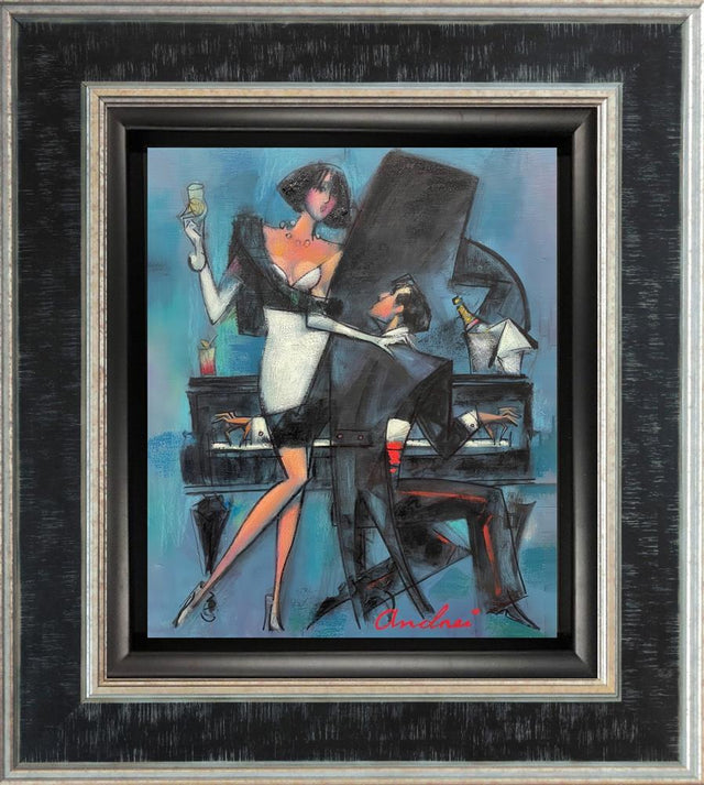 velvet notes framed print by artist andrei protsouk