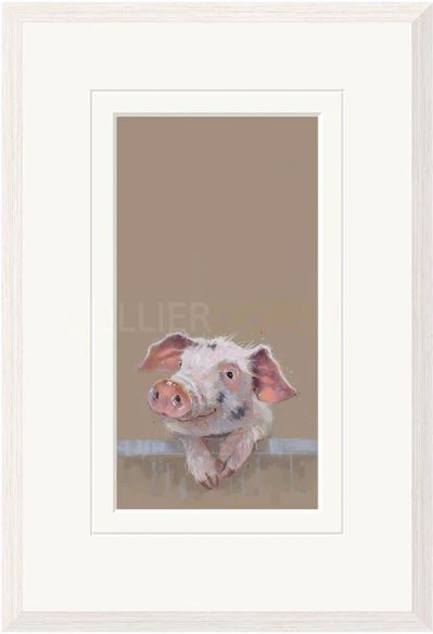 village gossip framed print by artist nicky litchfield