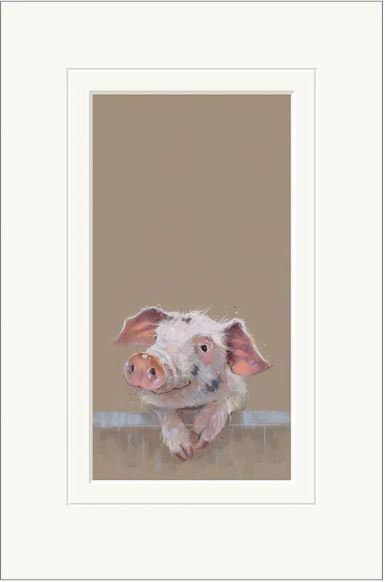 village gossip mounted print by artist nicky litchfield