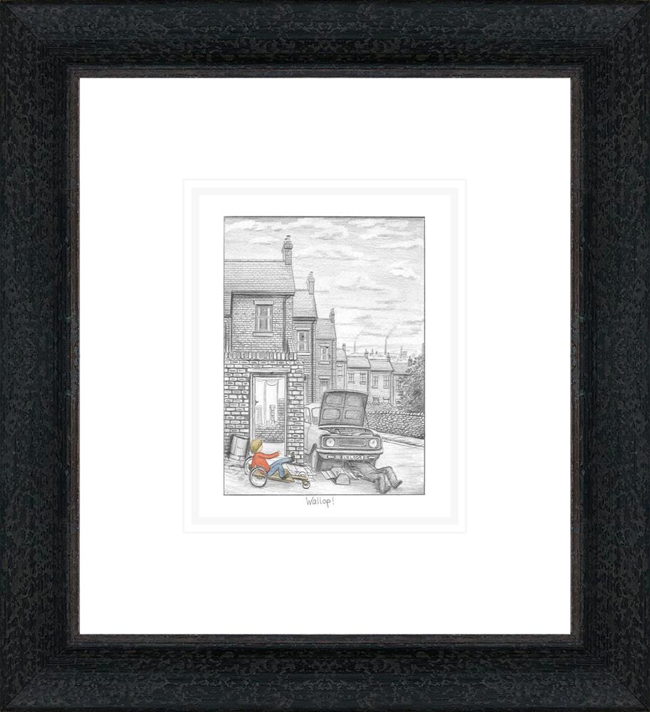 wallop sketch framed print by artist leigh lambert