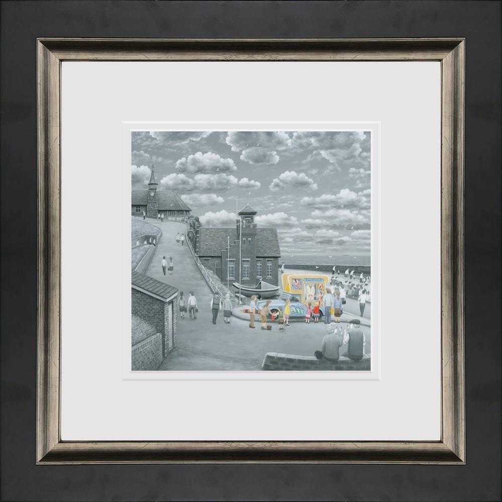 what can i get for fourpence framed paper print by artist leigh lambert