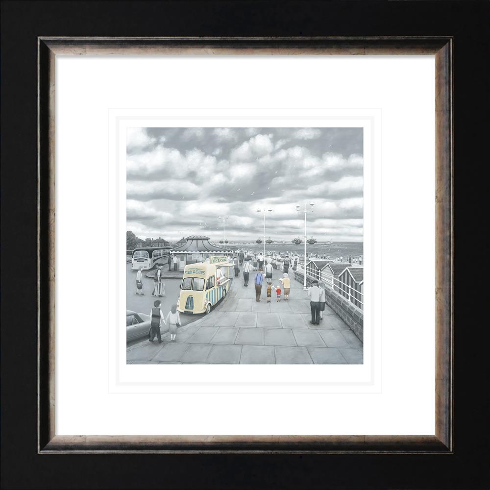 what do you like best grandad or chips framed paper print by artist leigh lambert
