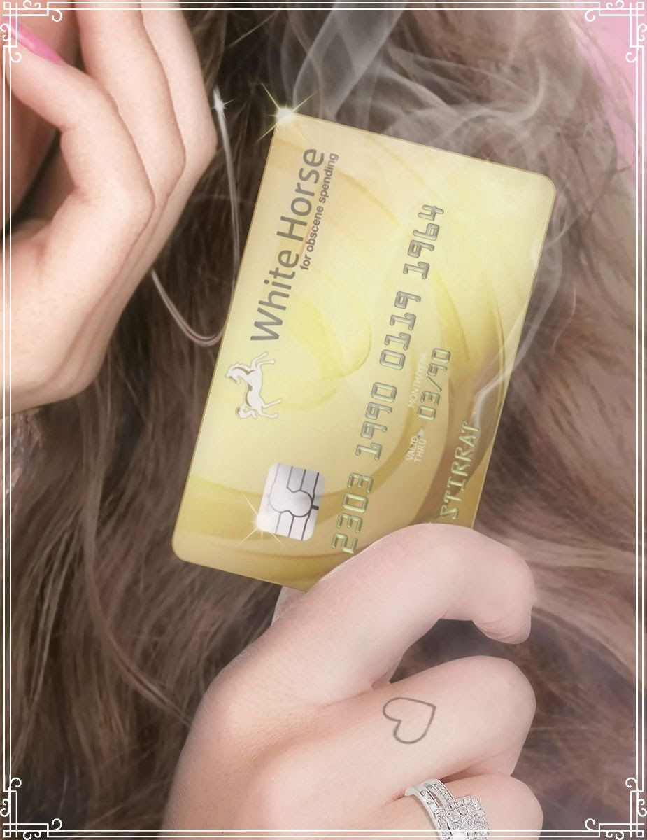 white knight colour edition close up credit card by artist JJ Adams