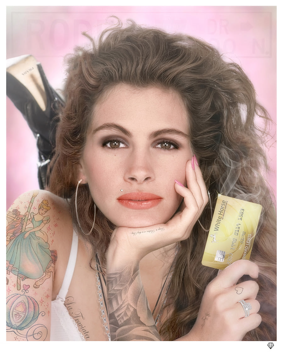 white knight colour edition print by artist JJ Adams