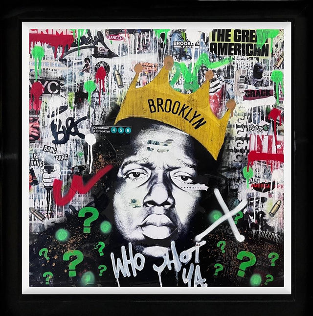 who shot ya framed print by add subtract