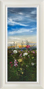 wildflower horizon framed print by artist kimberley harris