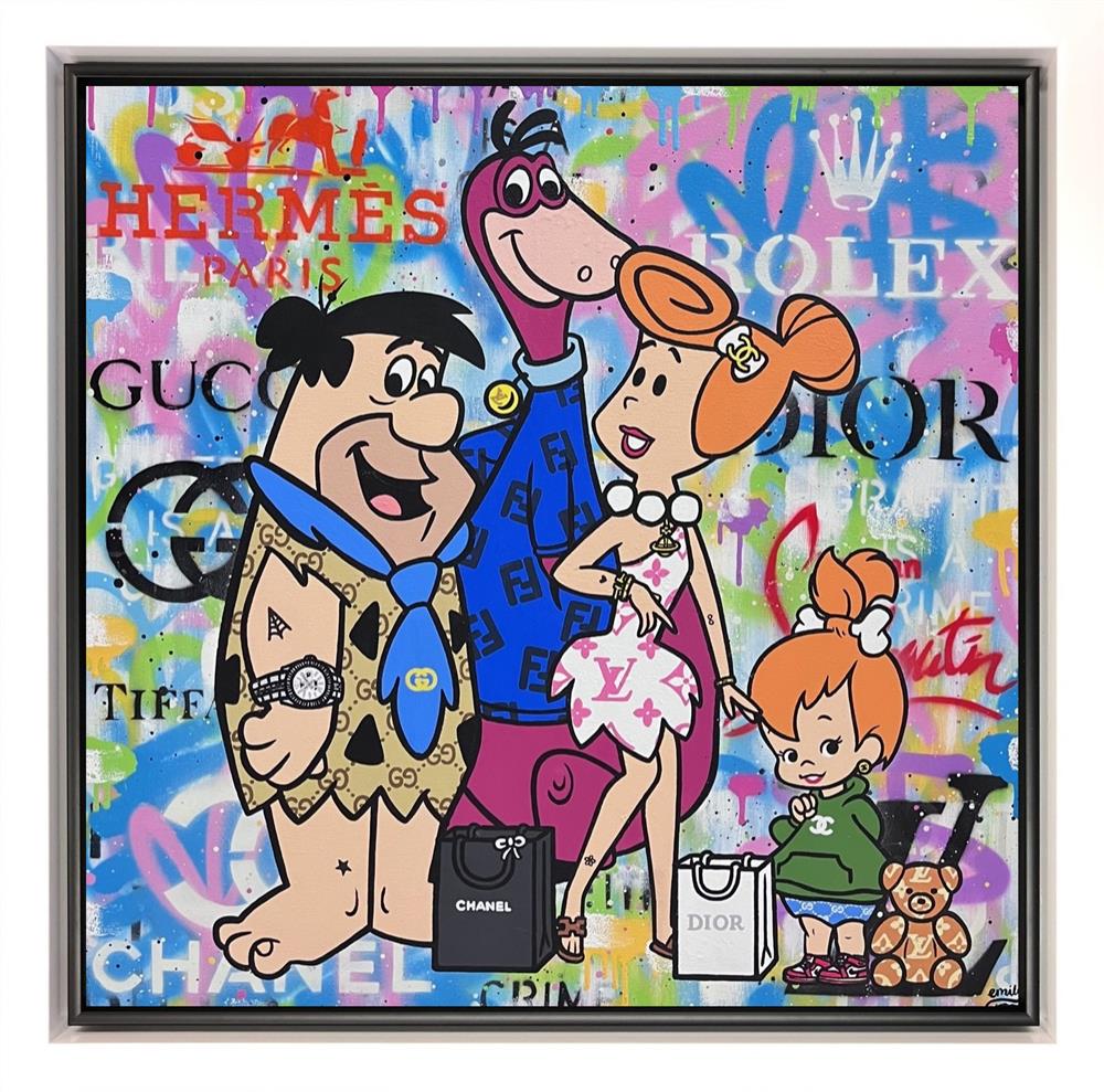 yabb dabba luxury framed original by artist emily crook