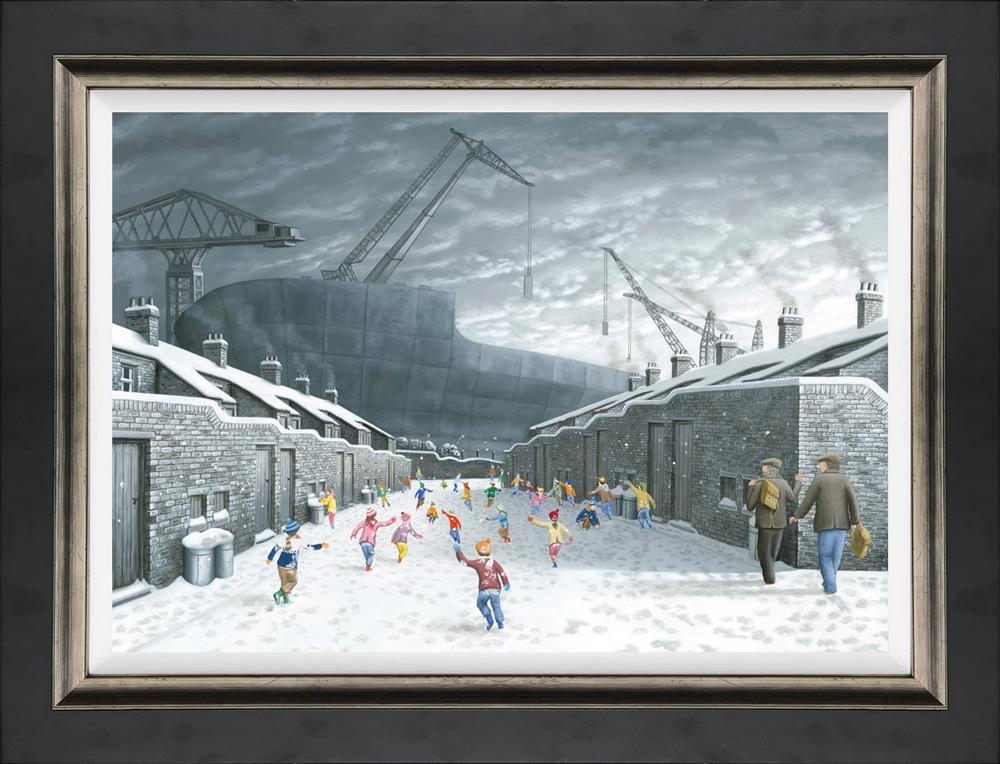 you go first framed canvas print by artist leigh lambert
