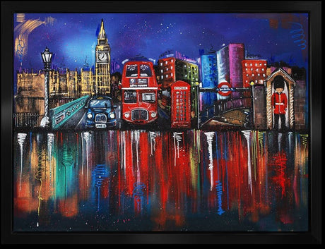 a london connection original framed by artist julie connor