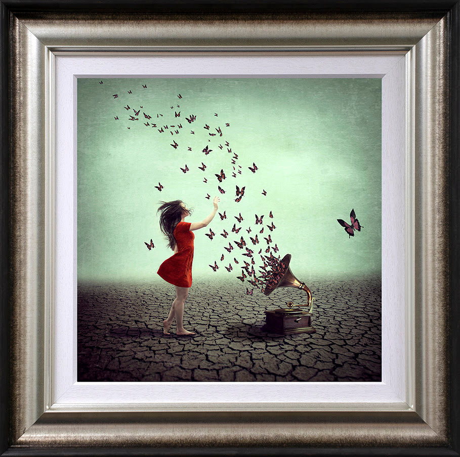 a melody that flies framed by artist michelle mackie