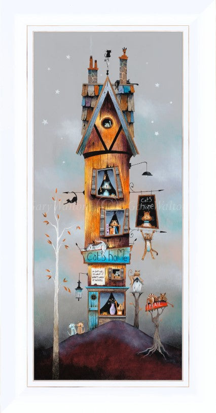 A Purrfect Life Framed print by Artist Gary walton