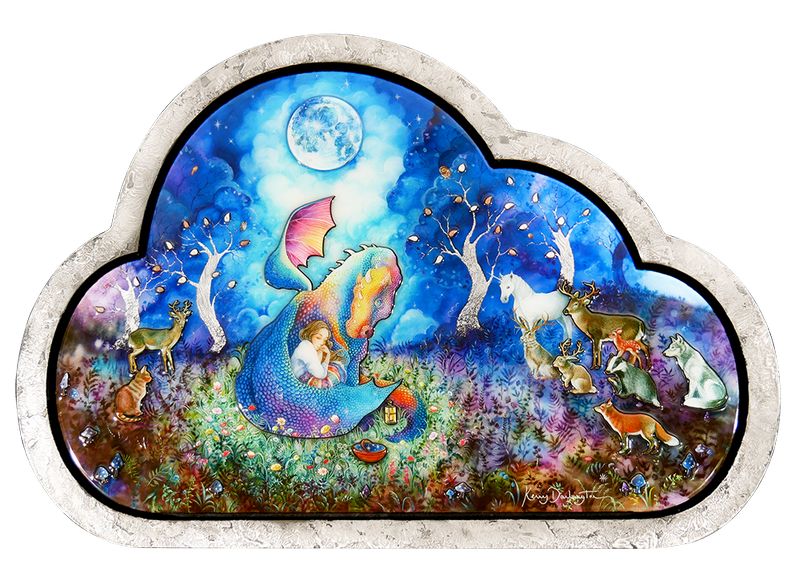 a silver lining wall sculpture by artist kerry darlington