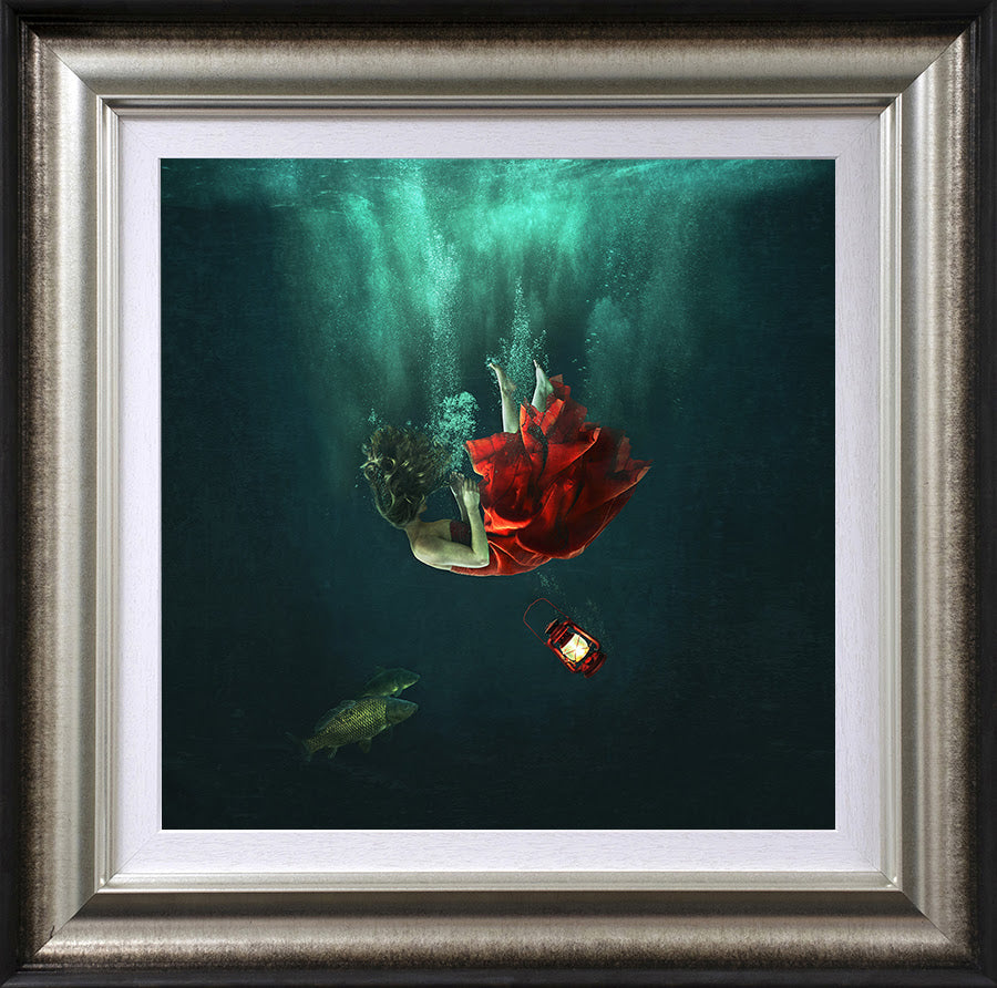 adrift framed print by artist michelle mackie
