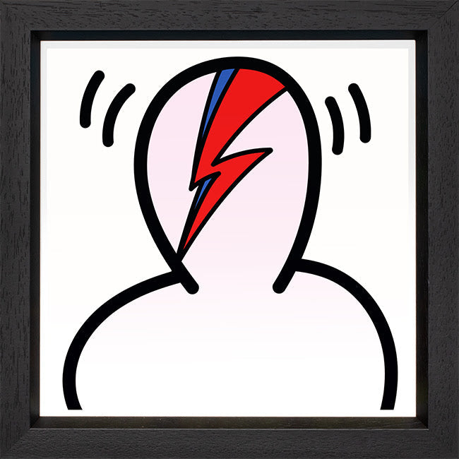 aladdin sane print framed in black by artist tboy