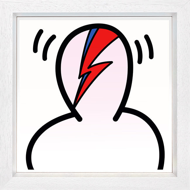 aladdin sane print framed in white by artist tboy