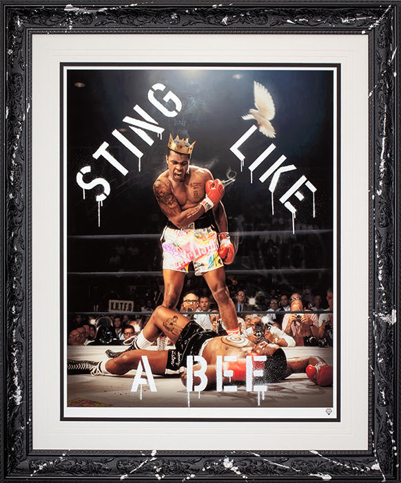 ali vs liston studio stencil collection framed print variation 3 by artist jj adams